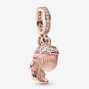 Pandora Acorn & Leaf Dangle Charm